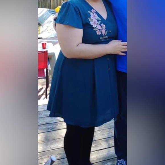 Green Plus Size (XXL) Xhilaration Fit & Flare Dress 👗 - Picture 13 of 13